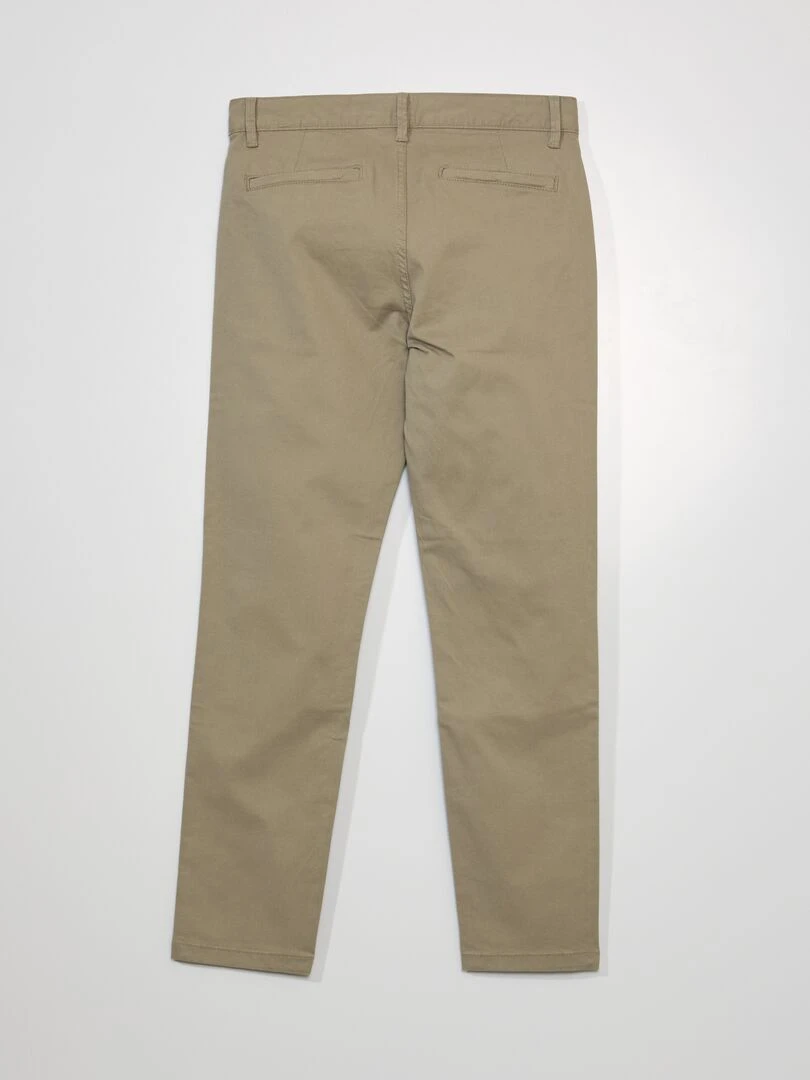 Pantalon chino slim L30 Beige