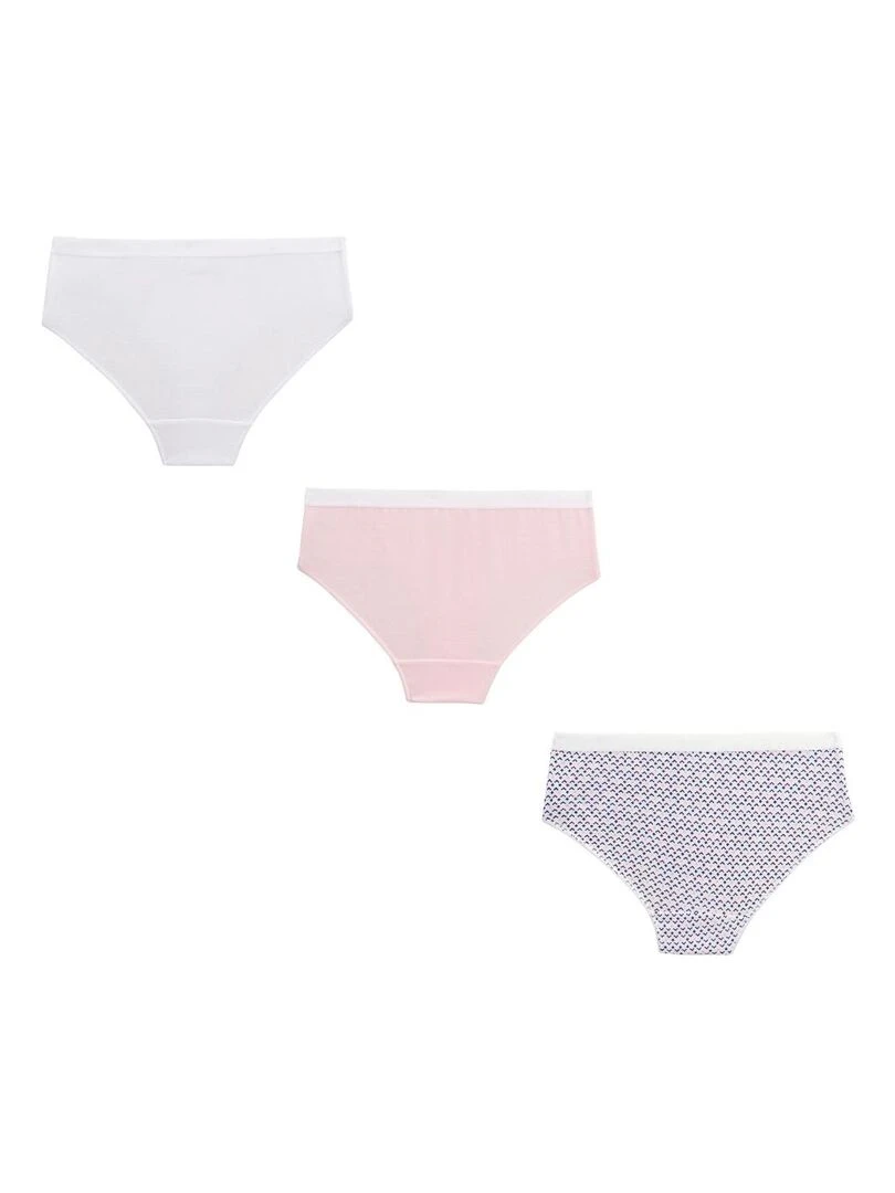 Lot de 3 culottes fille Vakura Rose