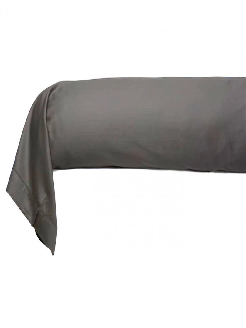 Blanc Avenue Taie De Traversin 86x185 Cm Satin De Coton Gris