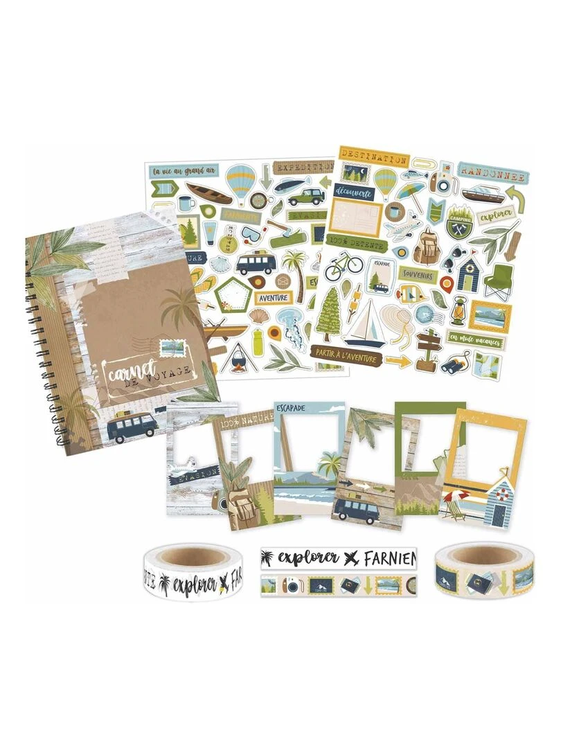 Kit carnet de voyage scrapbooking   N/A