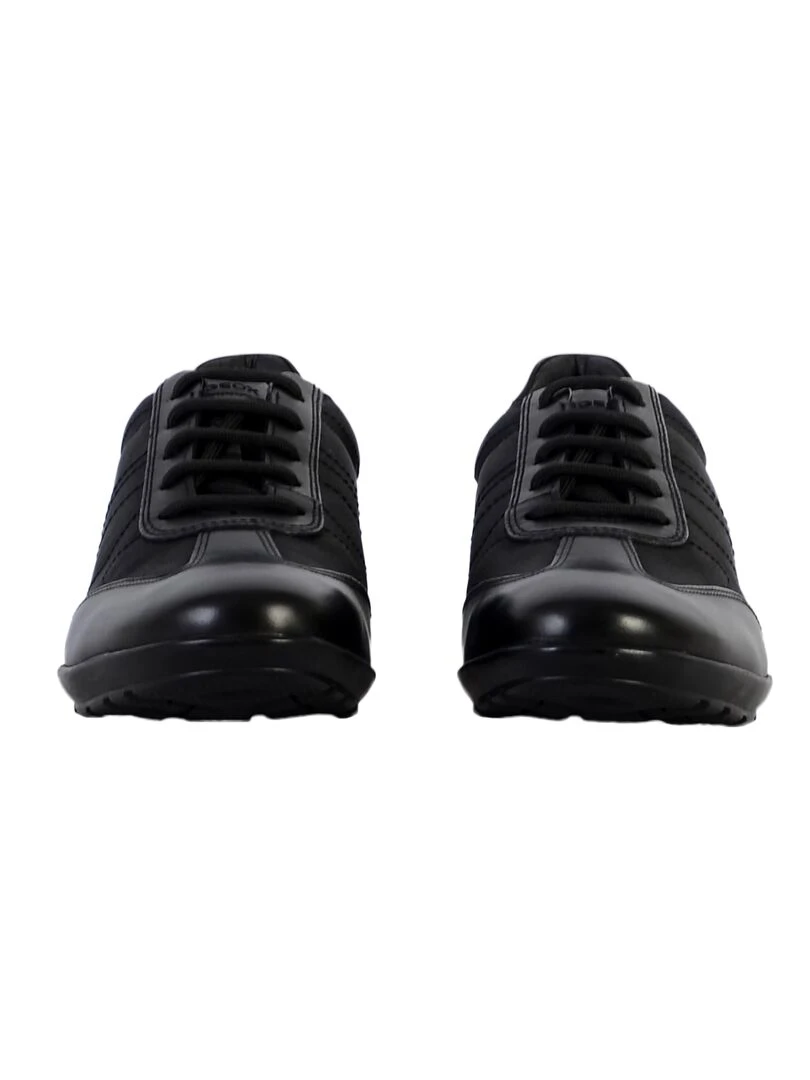 Basket Cuir Geox Symbol   Noir