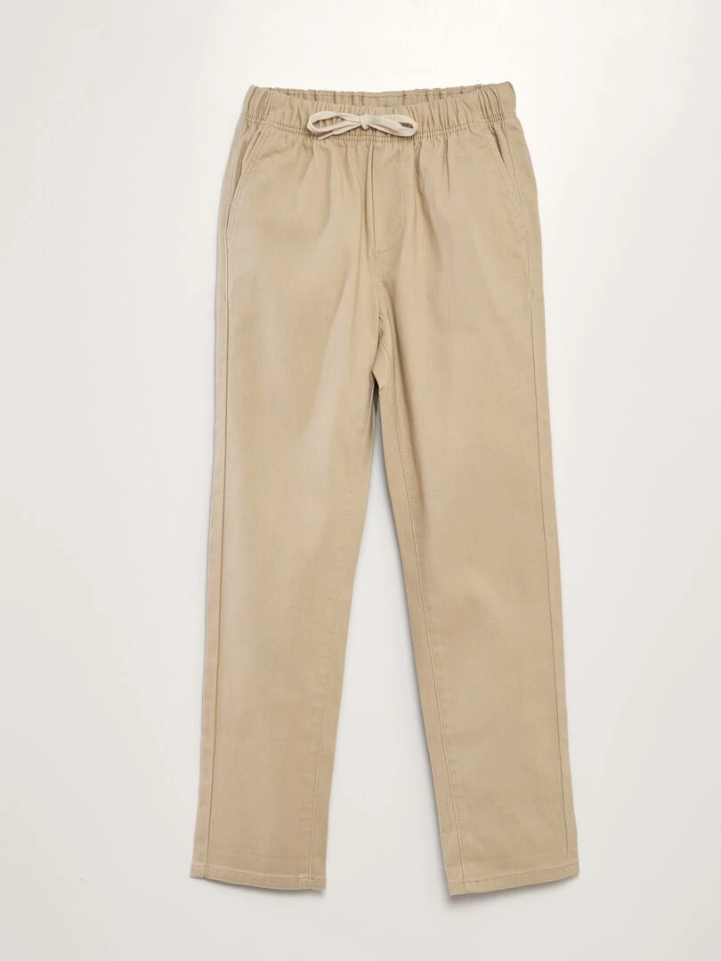 Pantalon esprit 'jogger' Beige