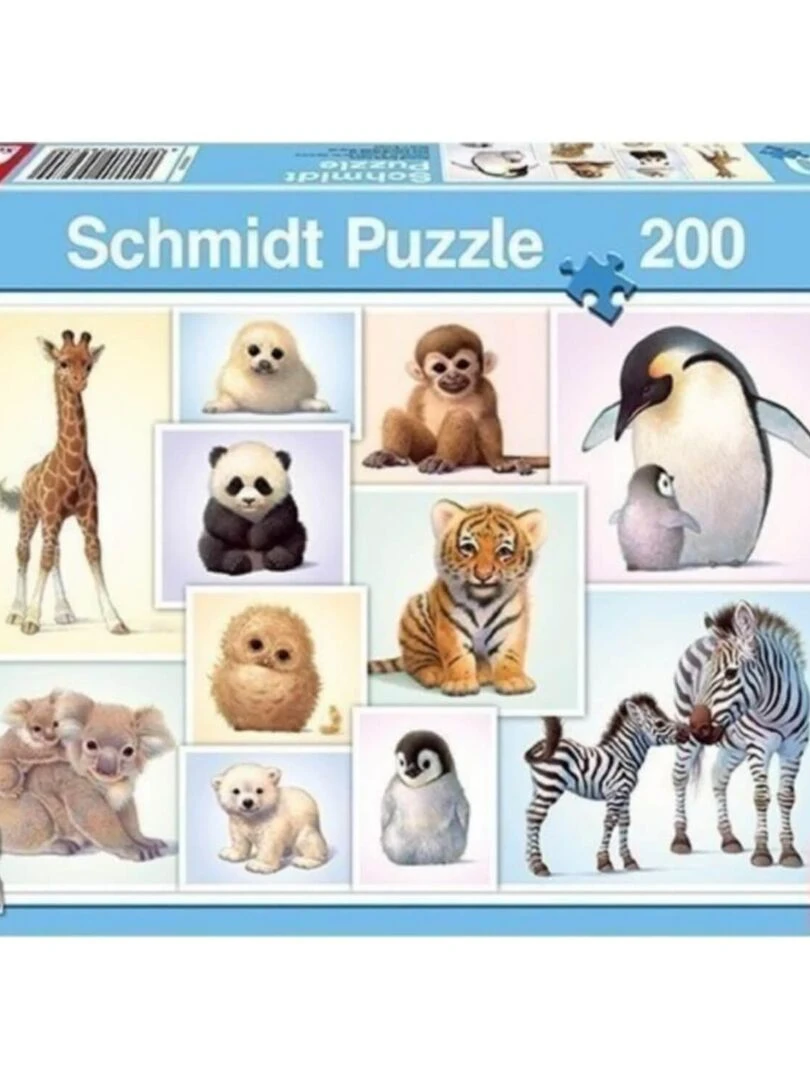 Puzzle 200 pièces : Bébés animaux sauvages N/A