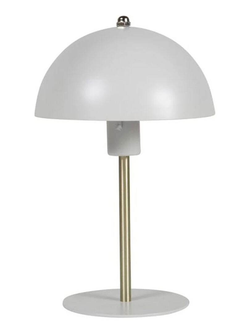 Lampe métal Lydia blanche dorée Blanc