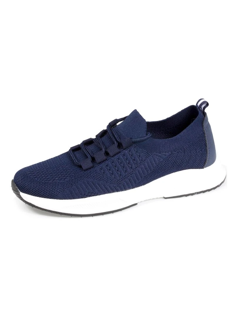 Baskets Confort Femme Slip on à lacets Marine Bleu marine