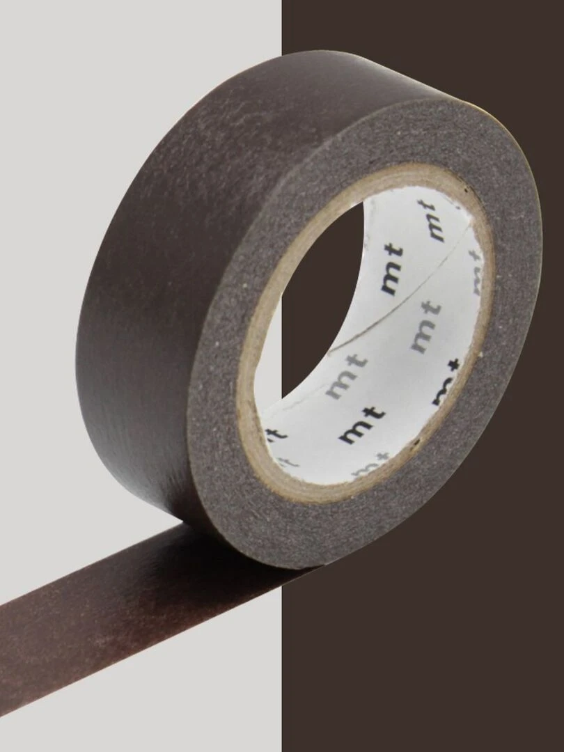Masking tape unicolore   Marron   1 5 cm x 7 m   N/A