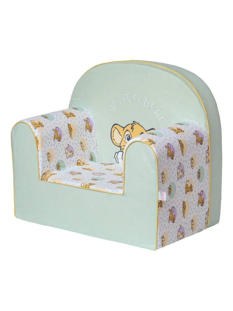 Fauteuil bébé en mousse déhoussable Roi Lion Cosy Time Vert tilleul