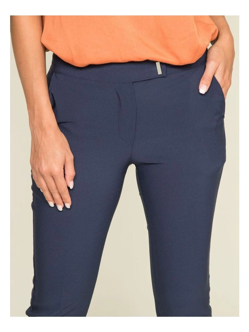 Pantalon cigarette ECLAIR   Bleu marine
