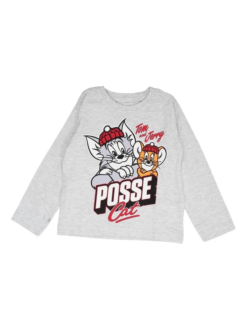 Tom et Jerry Pyjama garçon imprimé Tom et Jerry en coton Rouge