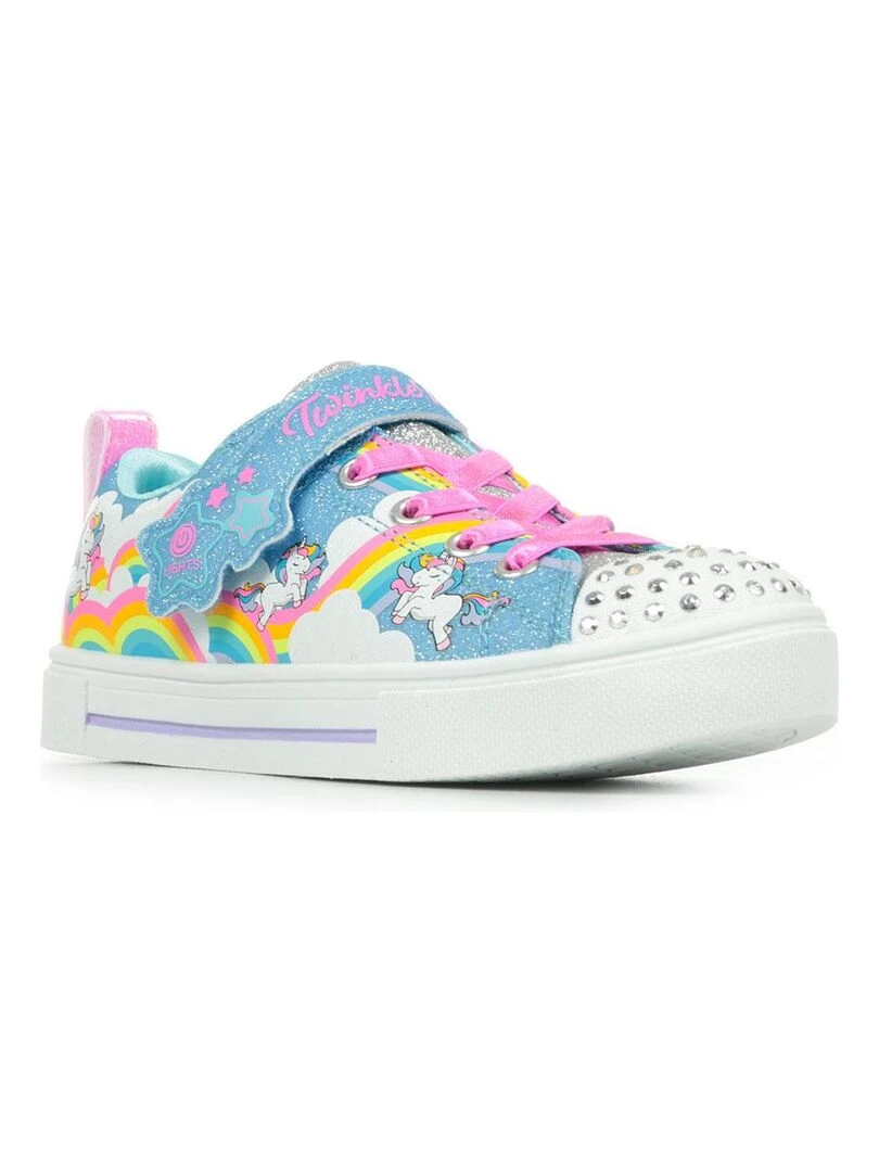 Baskets Skechers S Lights Twinkle Sparks Jumpin' Clouds Bleu Multicolore
