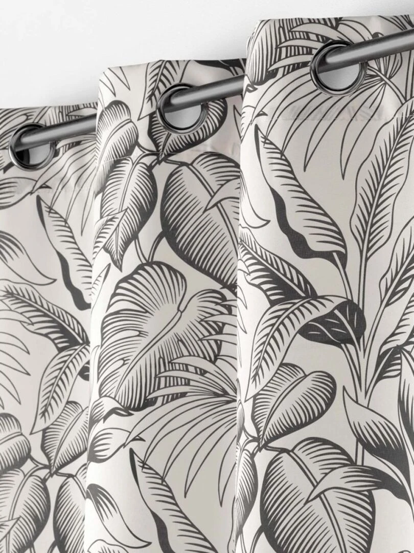 Rideau à œillets 140x260 Cabana naturel   Blanc