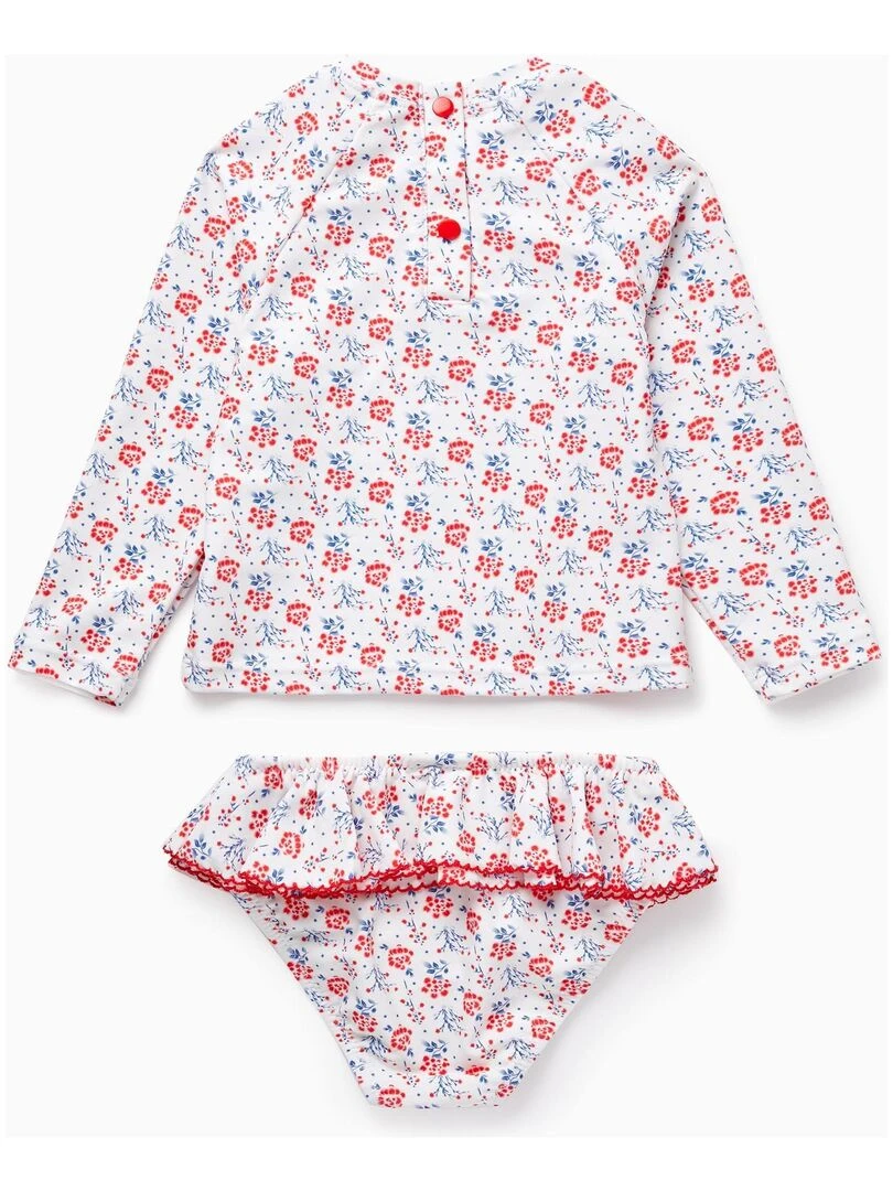 T Shirt + Maillot de Bain UPF80 pour Fille PICASSO Beige clair