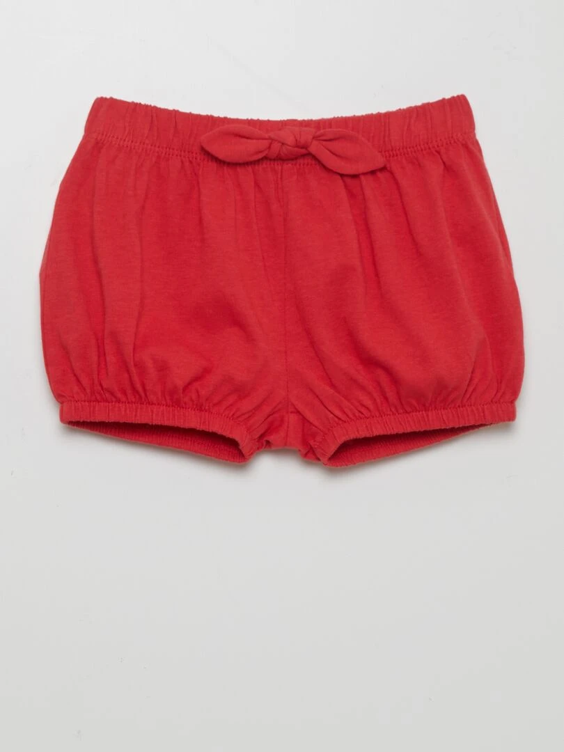 Lot de 2 shorts en jersey Rouge