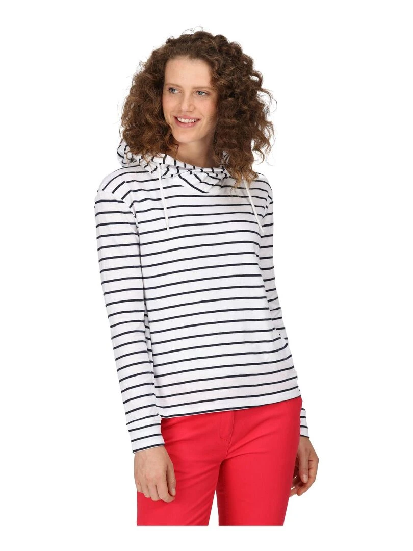 Regatta   Sweat à capuche MONSAL   Blanc Bleu