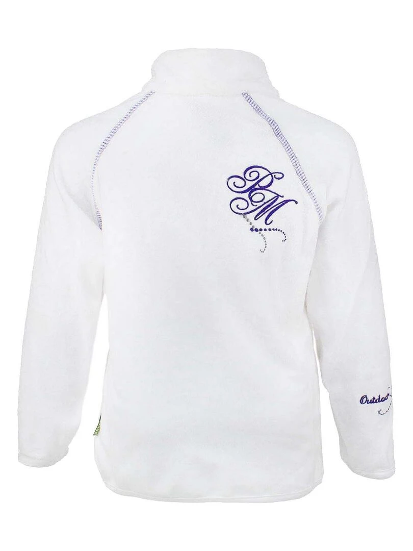 Sweat polaire fille GAFINE PEAK MOUNTAIN Blanc
