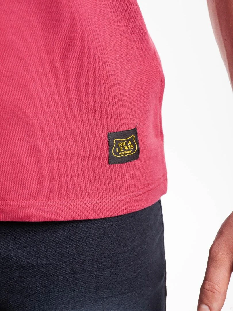 Polo stretch renforcé WORKPOL 'Rica Lewis'   Rouge