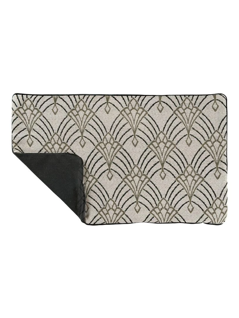 Housse de coussin imprimée art décoratif Taupe