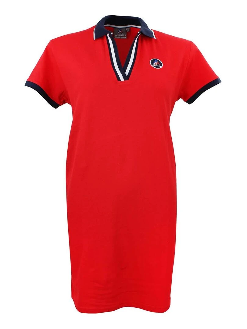 Robe manches courtes femme ASFORI Rouge