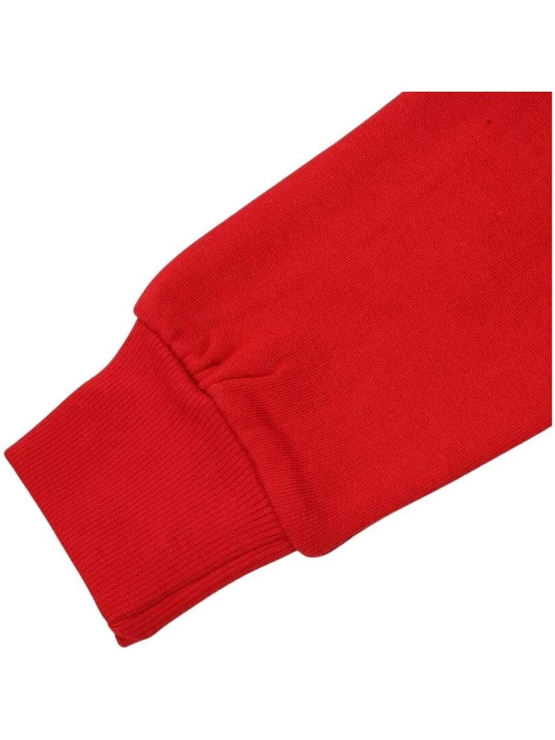 Lee Cooper   Sweat garçon imprimé logo en coton   Rouge