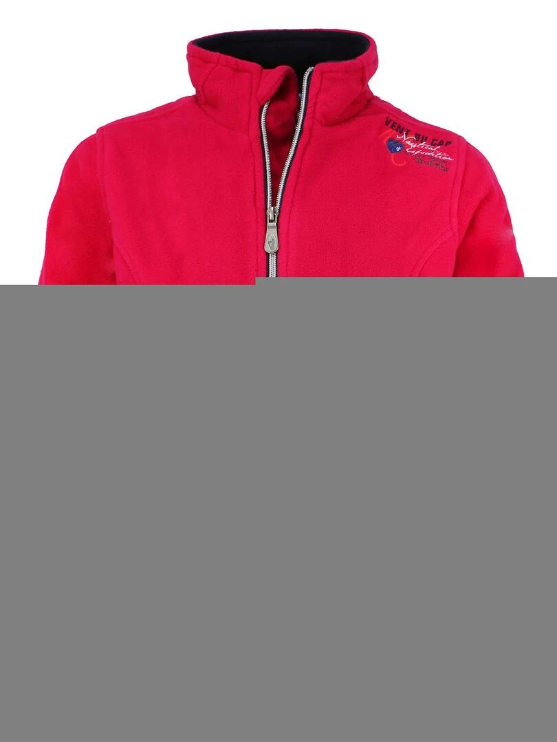 Blouson polaire fille GASA VENT DU CAP Rouge