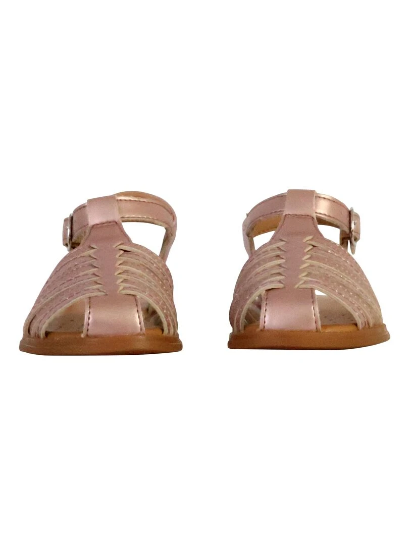 Sandales Cuir Enfant Geox Karly   Rose