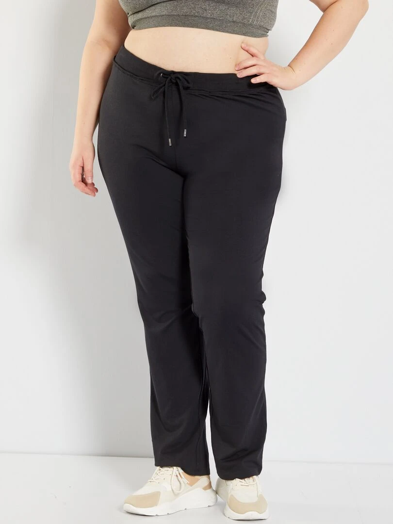 Pantalon de sport en maille fine jersey   noir