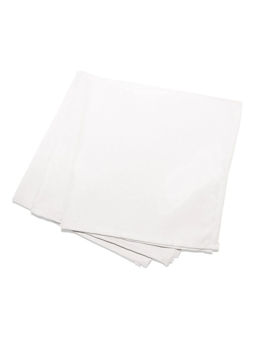 3 Serviettes de table Collection Uni Essentiel Top couleur Kaki