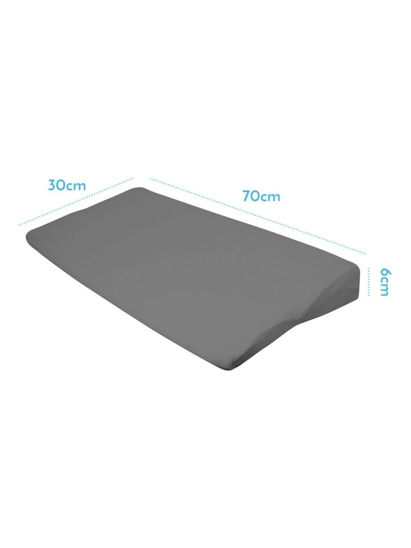 Lot de 5 draps housse 100% coton pour plan incliné Monsieur Bébé Gris