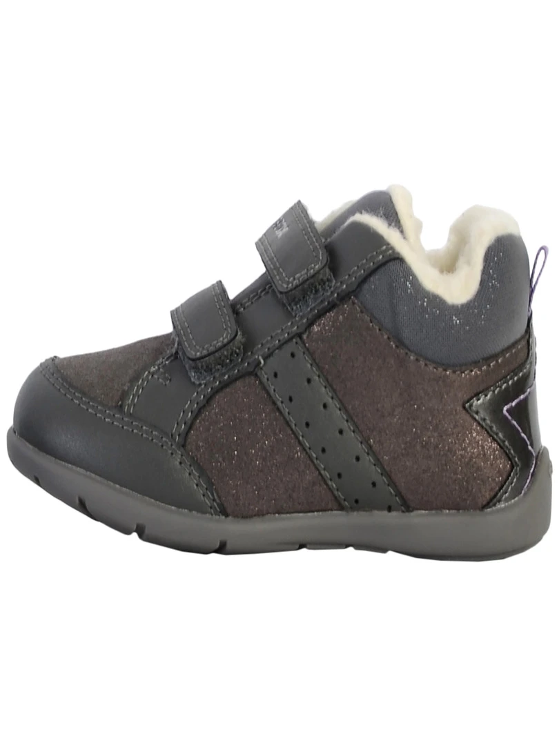 Basket Enfant Geox Elthan Fille Gris