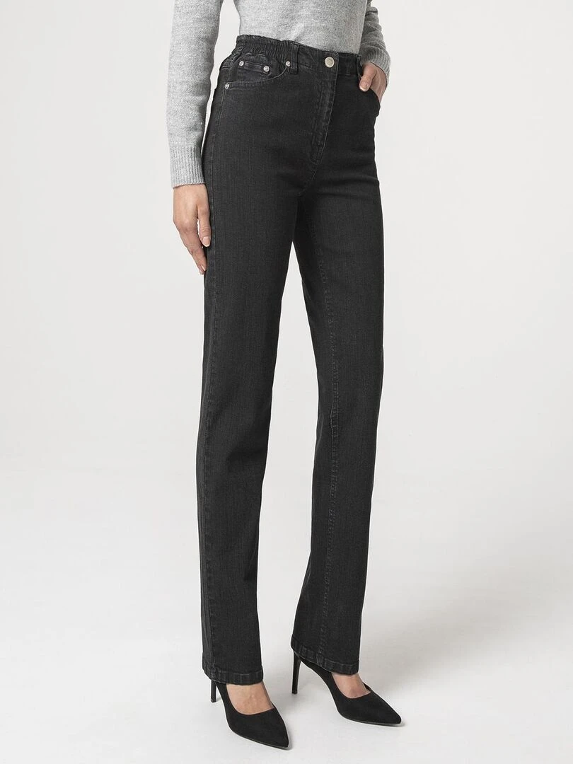 Jean 5 poches extensible Damart Noir