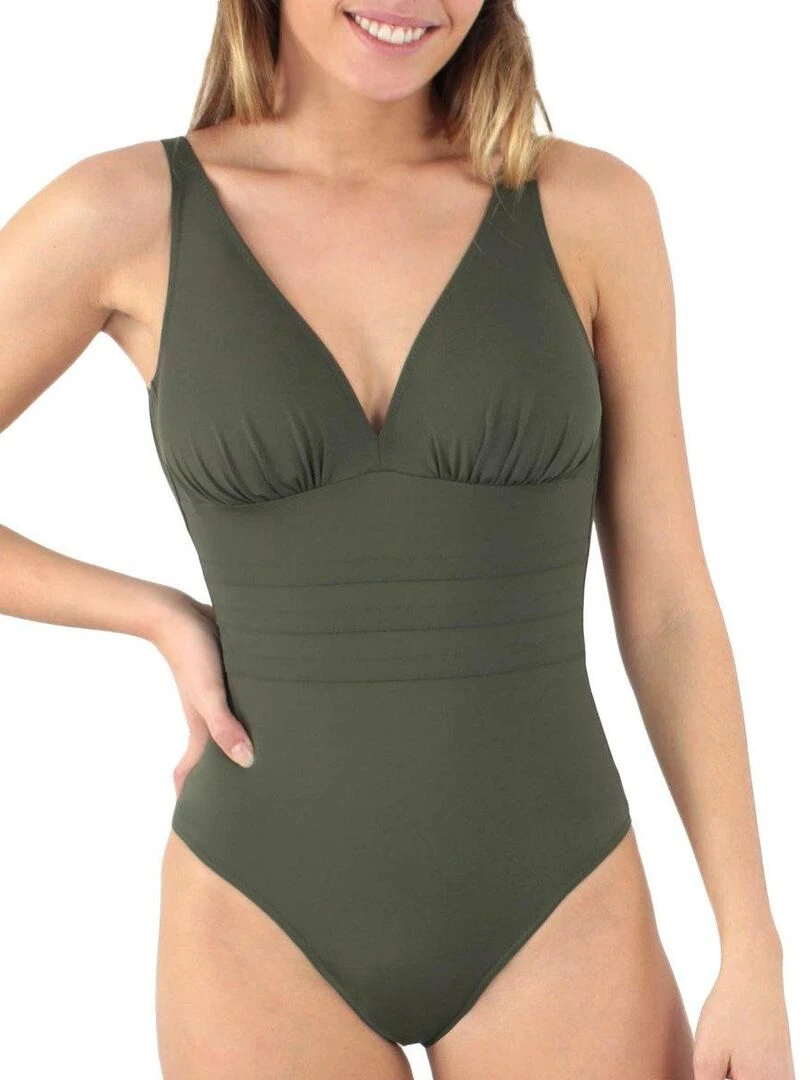 Maillot de bain une pièce sans armatures Addict Bonnets C à E Vert