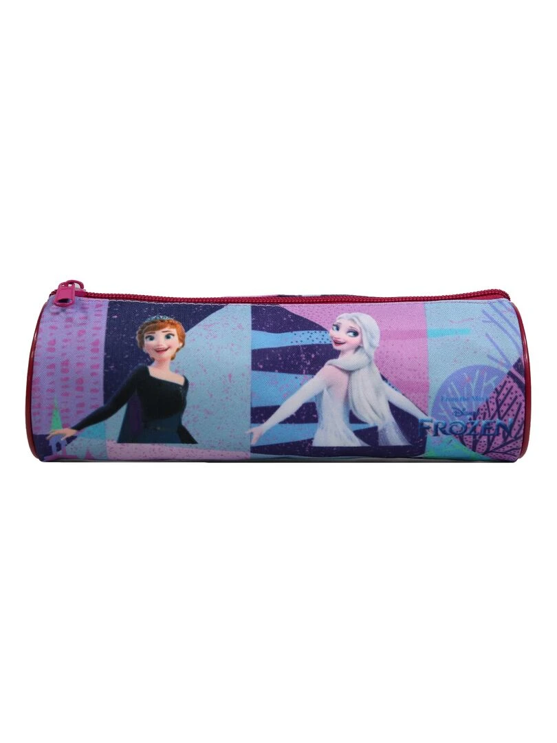 BAGTROTTER Trousse scolaire ronde La Reine Des Neiges / Frozen Violette Multicolore