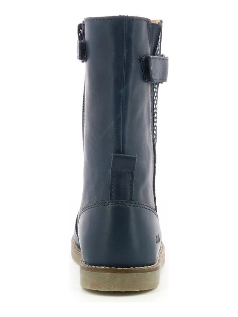 Bottes Cuir Sidelia   Bleu marine