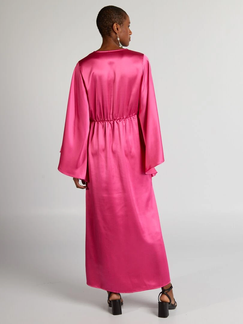 Robe satinée   Rose