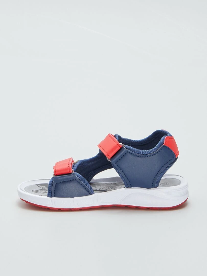 Sandales scratchées 'Spiderman'   Bleu/rouge