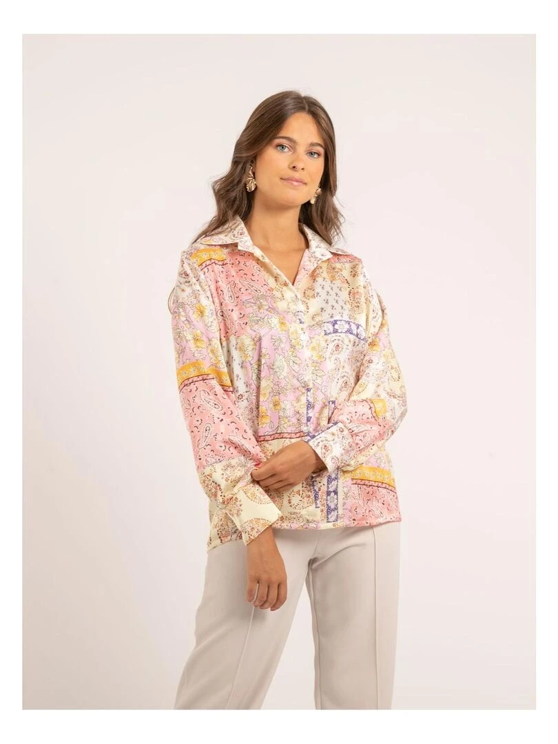 Chemise motifs OPORTO Rose