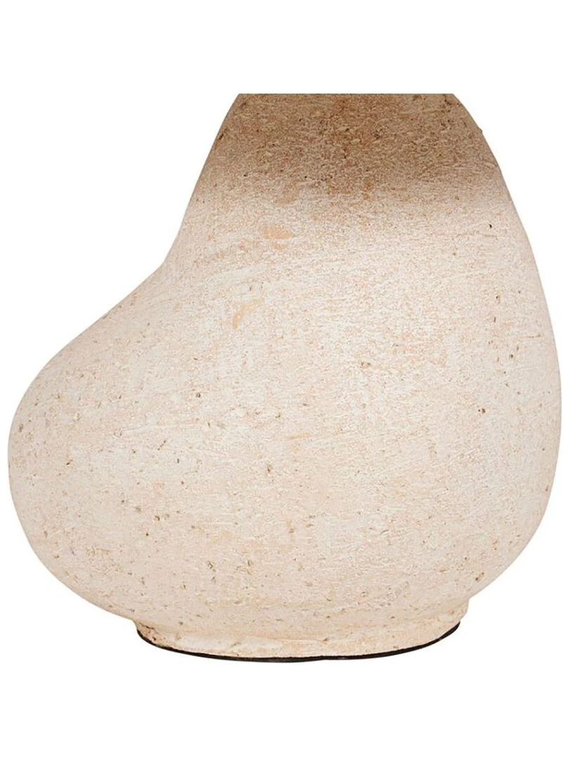 Lampe céramique lin Héra beige écru Beige