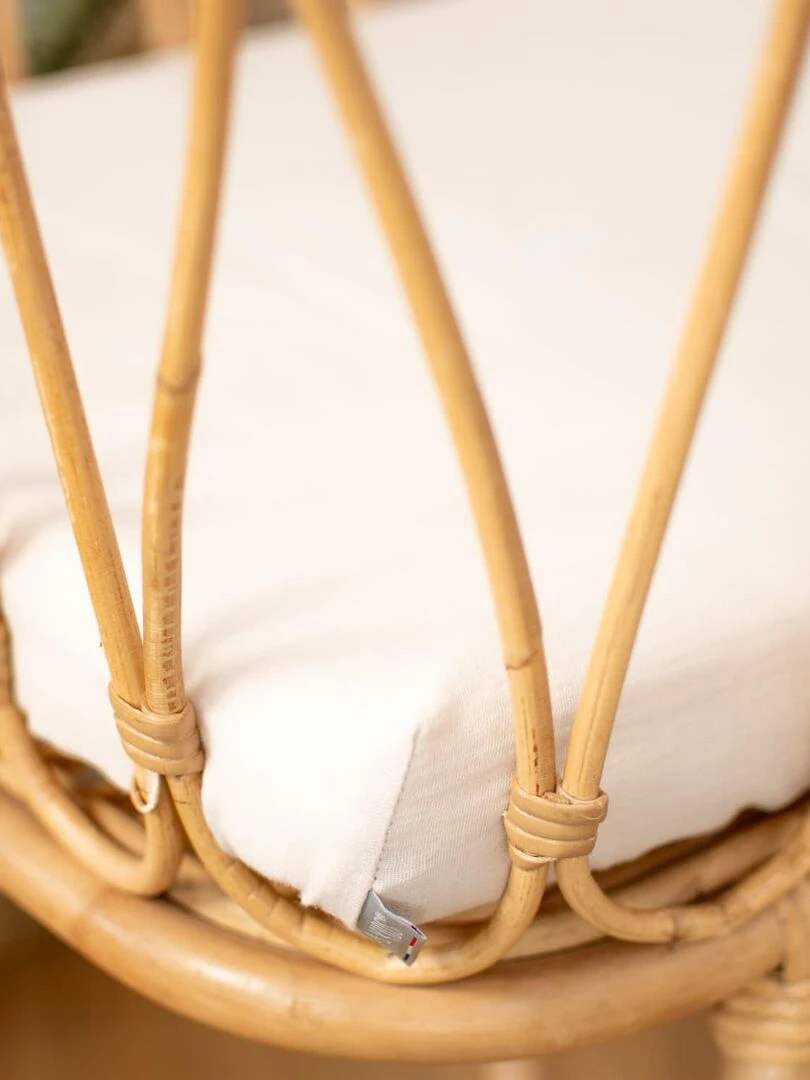 Drap housse berceau en gaze de coton Jeanne Blanc