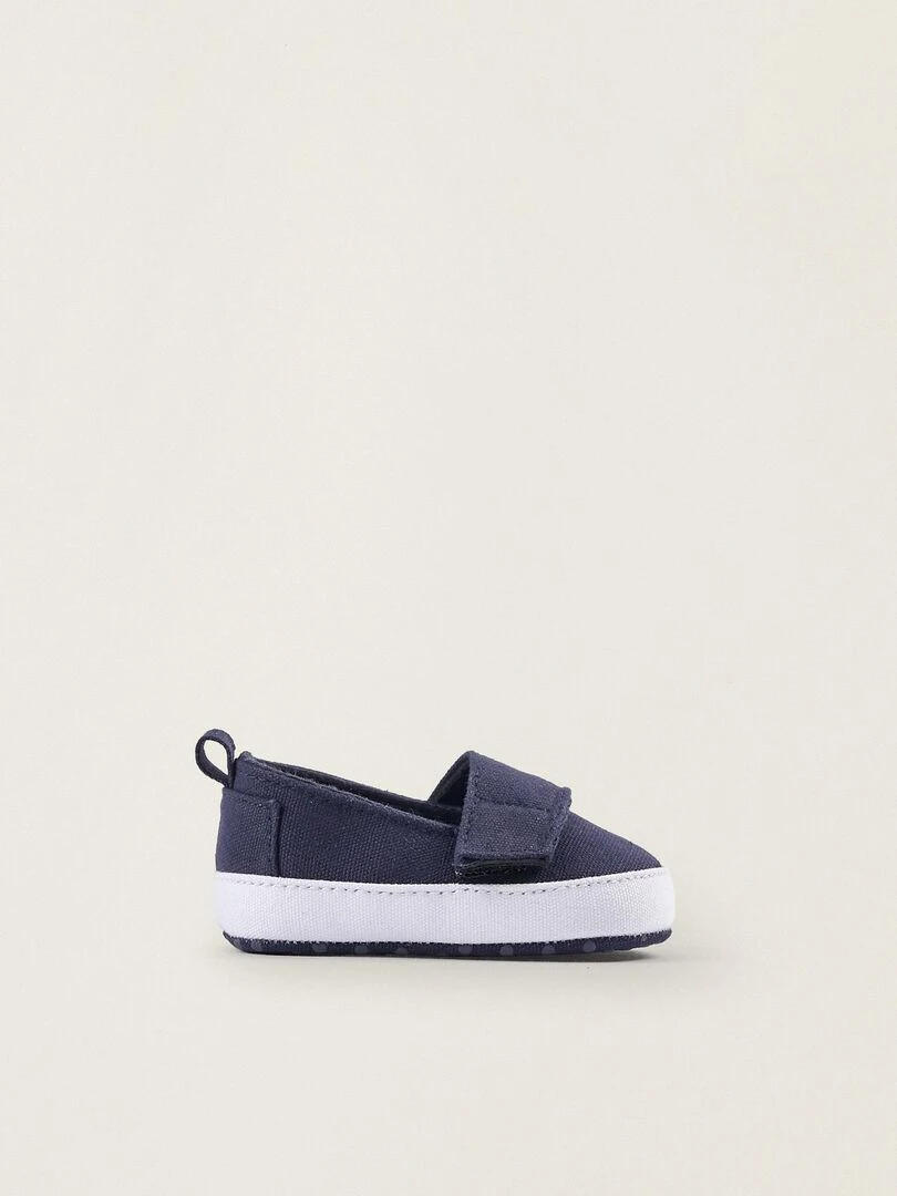 Chaussures à fermeture auto agrippante pour nouveau né ATLANTIC COMPANY Bleu foncé