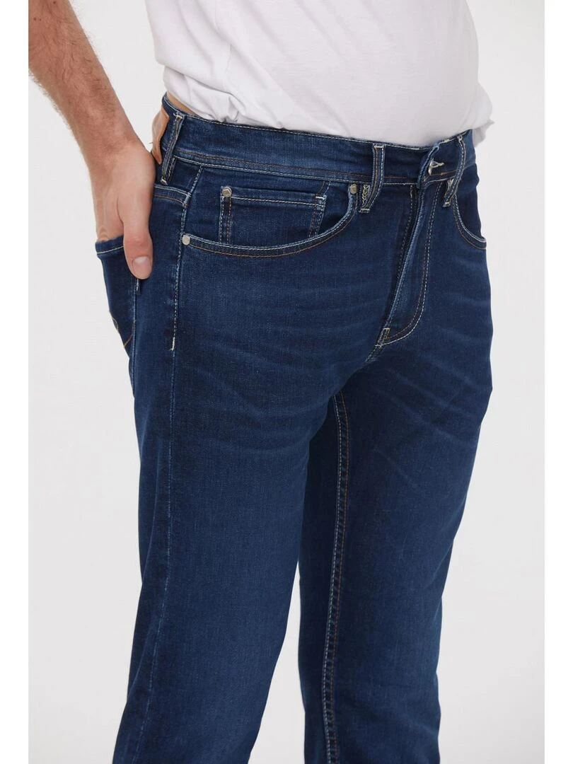 Lee Cooper   Pantalon coton straight LC122ZP   Bleu