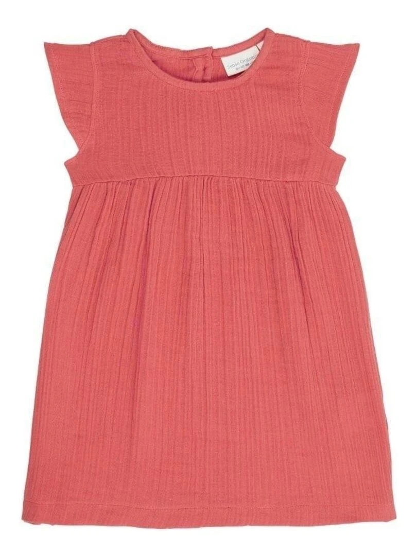 Robe Bébé Bio Rouge Coquelicot Rouge