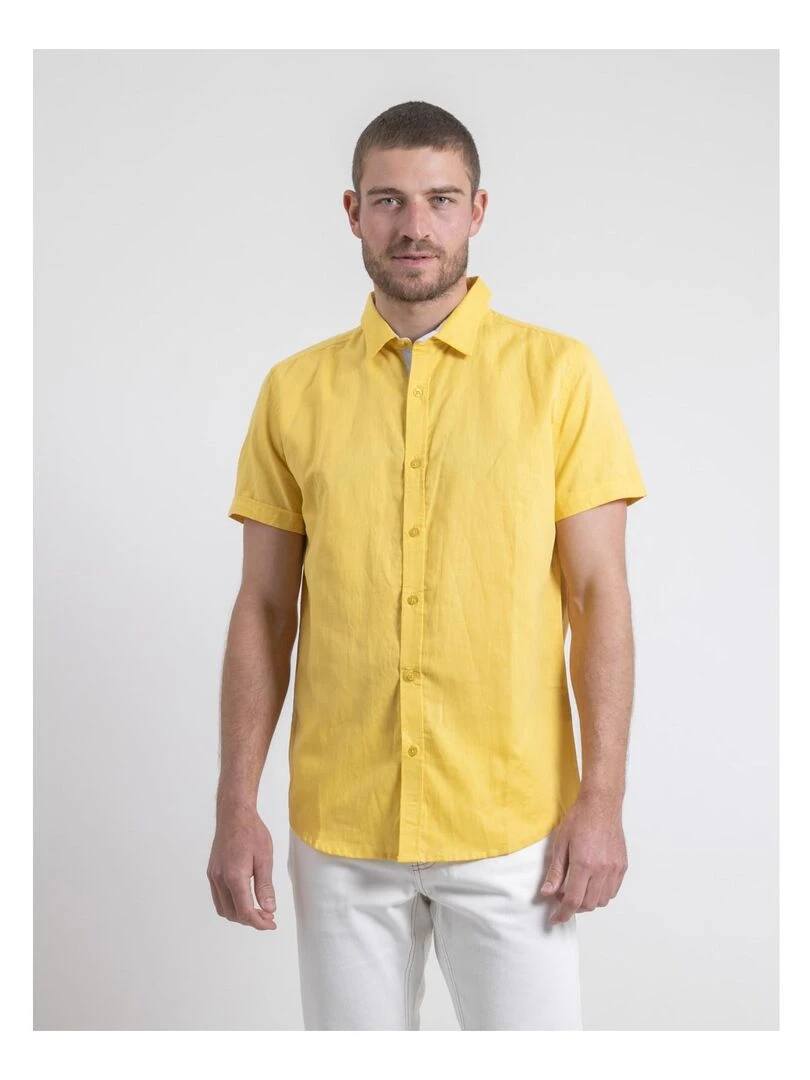 Chemise manches courtes DEMIKA Jaune