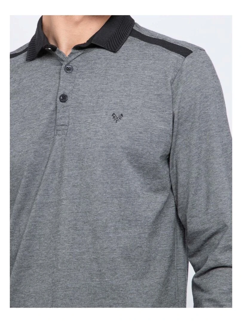 Polo manches longues PAFOMIX   Noir