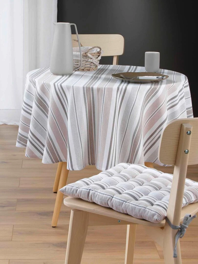 Nappe ronde 180 cm Melina Blanc