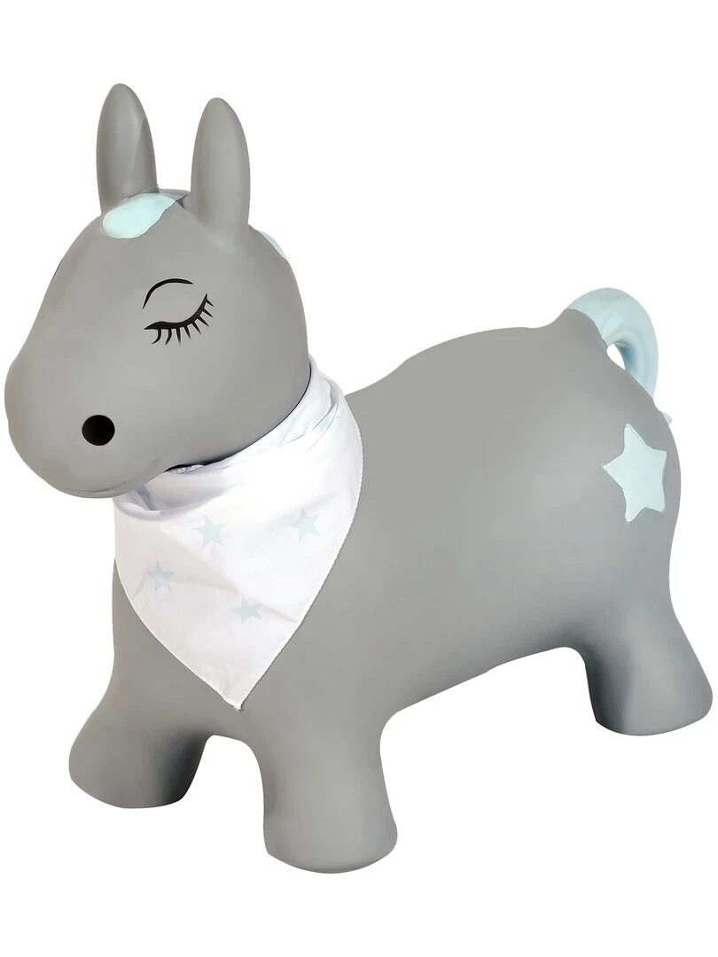 Animal sauteur gonflable en plastique  poney   Gris foncé