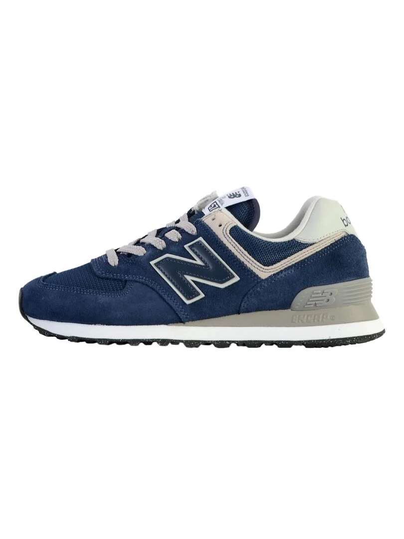 Basket Cuir New Balance 574 * Bleu