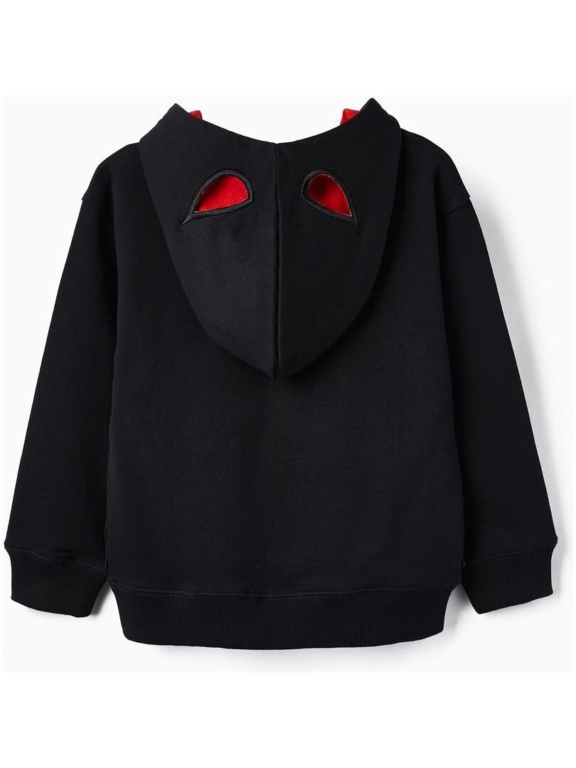 Sweat en Coton avec Capuche et Ailes 3D pour Garçon 'Batman'   WARNER BATMAN   Noir