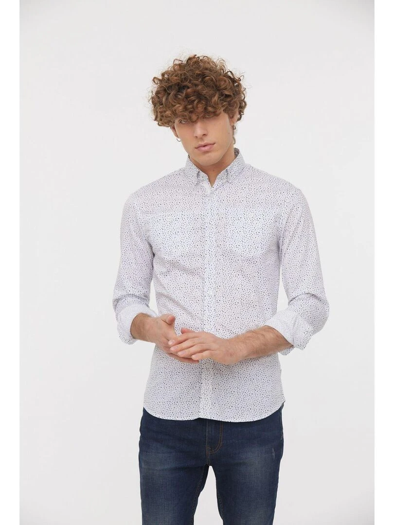 Lee Cooper Chemise manches longues coton regular DOKIN Blanc