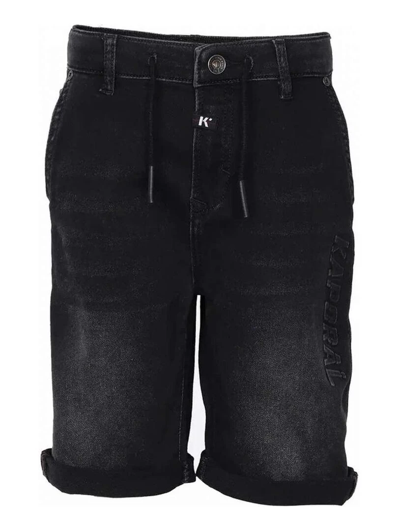 KAPORAL Short coton taper gris anthracite