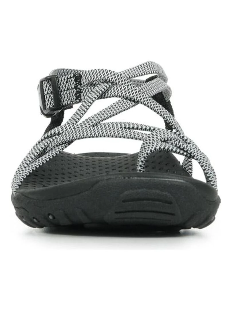 Sandales Skechers Reggae Irie Mon   Noir Blanc